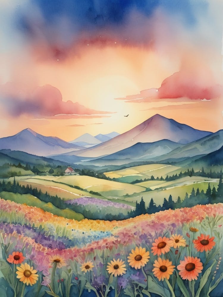 Watercolor Landscape Painting 1