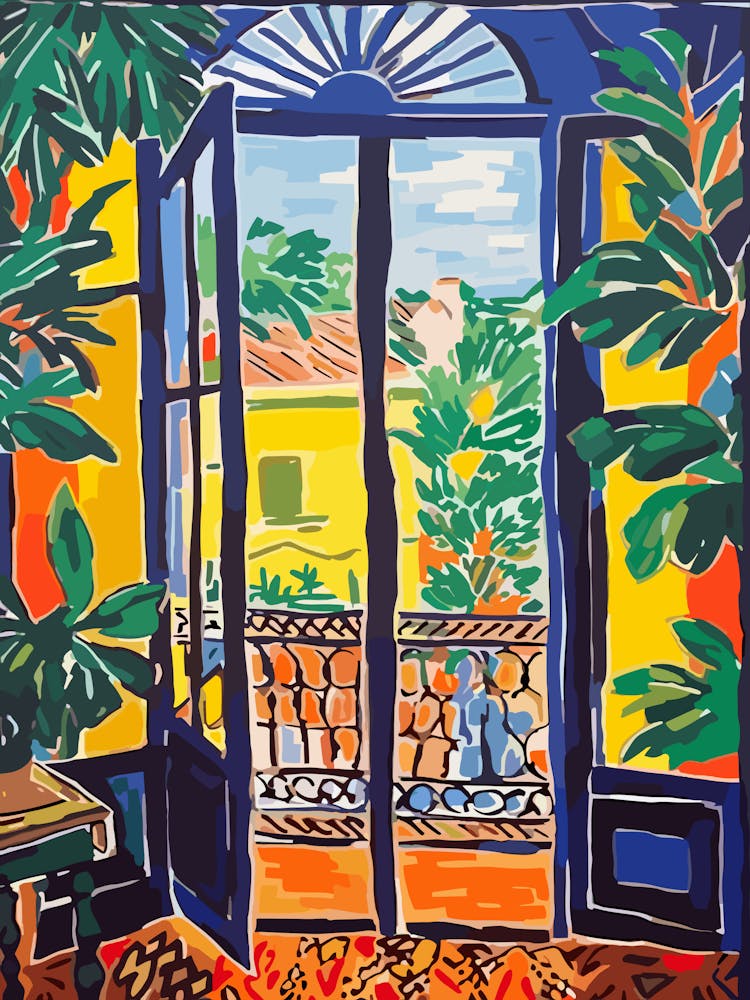 Window View Of Buenos Aires In The Style Of Fauvist 4