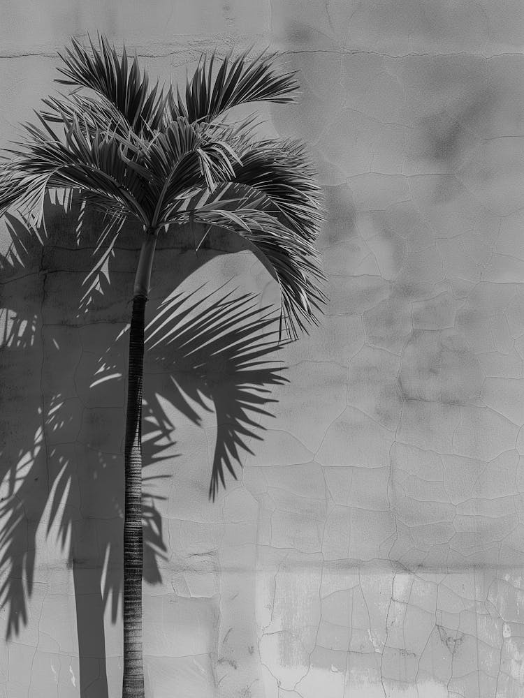 Shadow Of Palm Tree