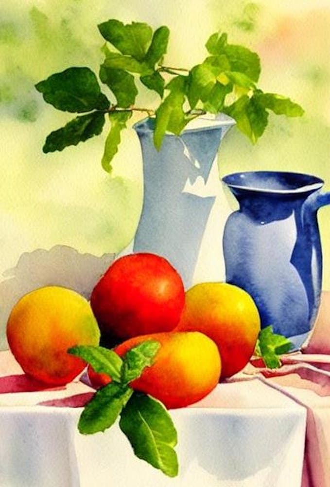 Acerola Italian Watercolour fruit