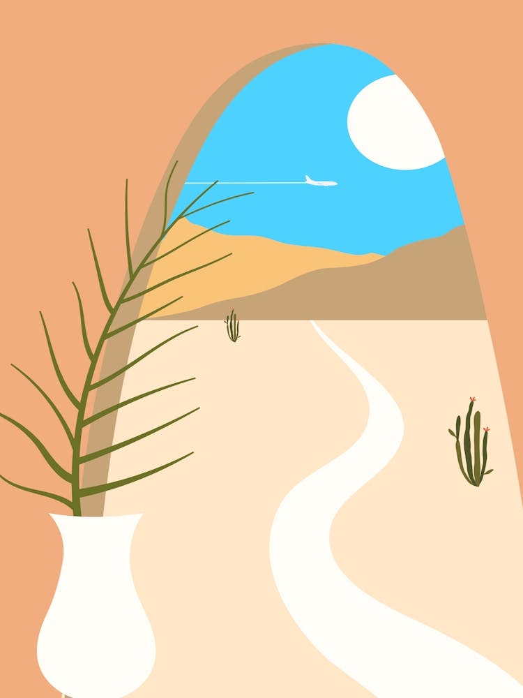 Archway To The Desert. Boho, Boho decor: Egypt, Morocco, Tunisia poster #1