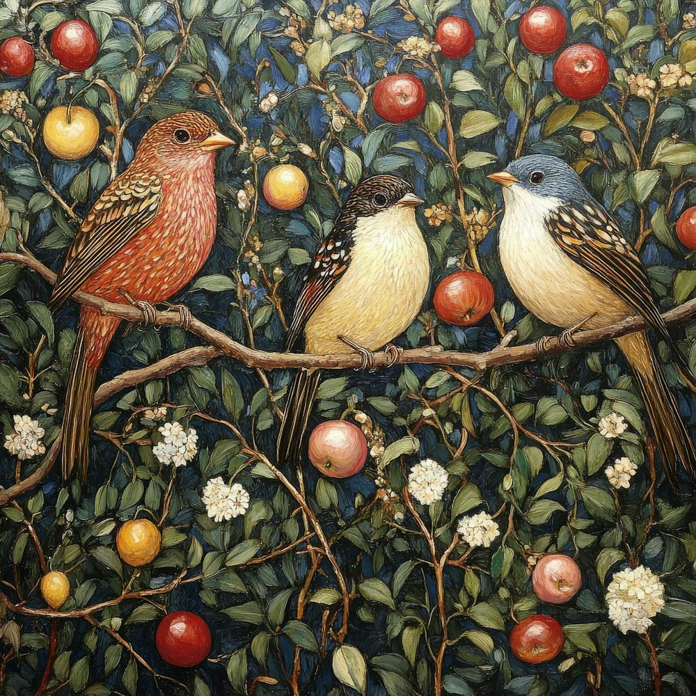 Birds On A Branch Art 16