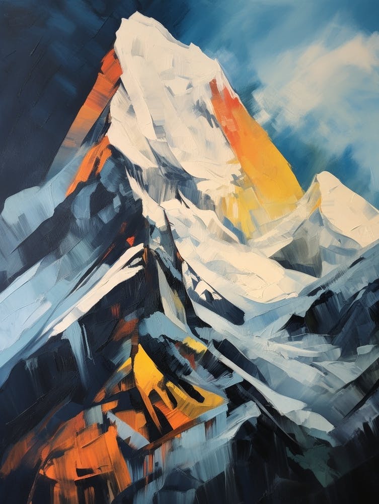 Annapurna Nepal 2 Mountain Painting