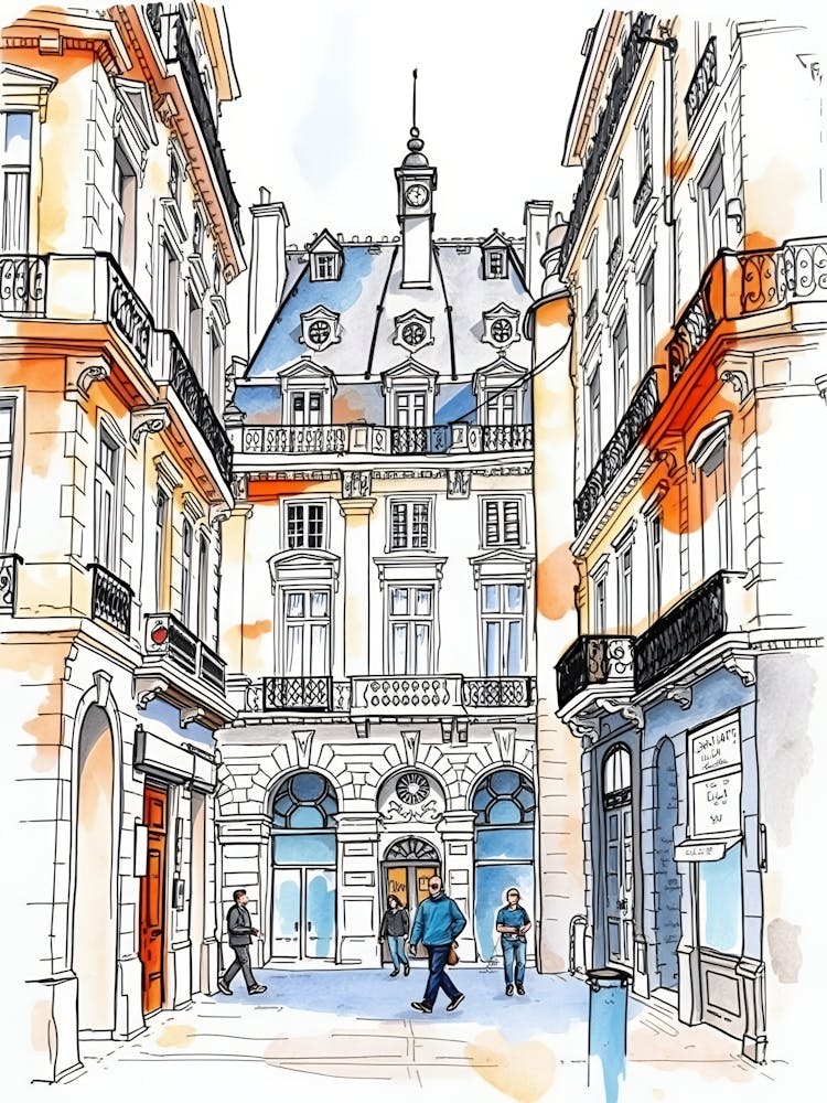 Paris Street Sketch