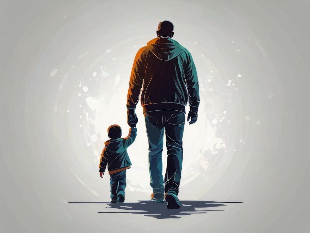 Father And Son Walking Father's Day 2