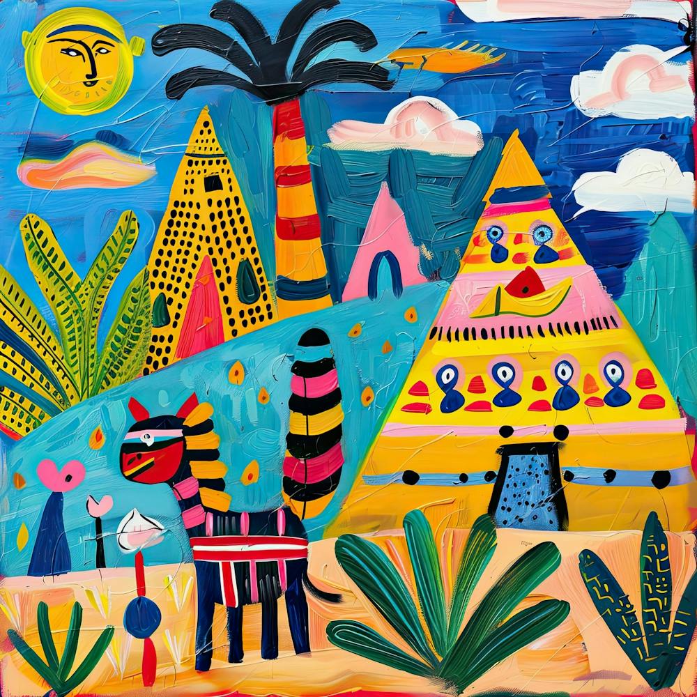 Illustration de Voyage Enfants Égypte 2