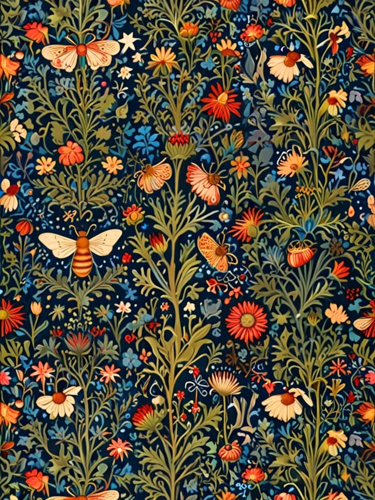 William Morris Bees And Flowers 5