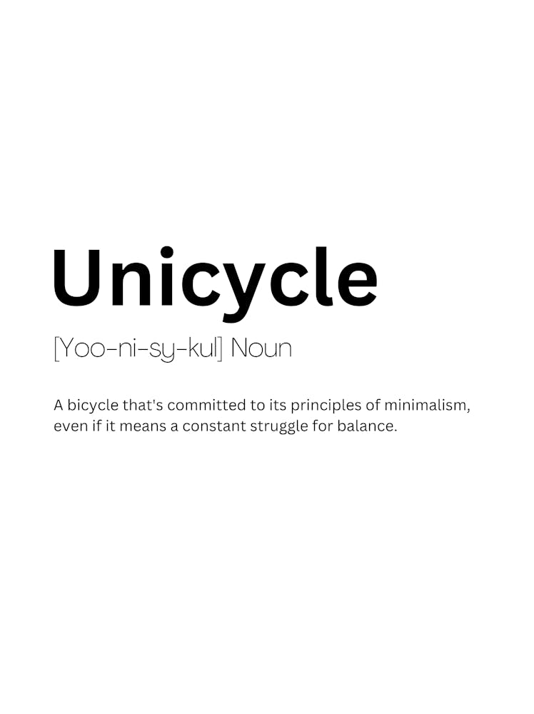 Unicycle Definition Meaning