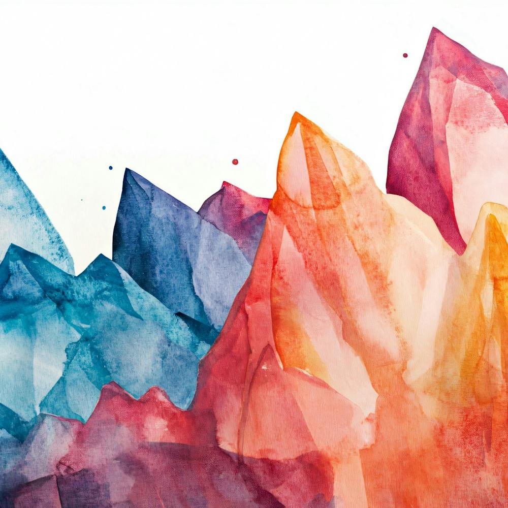 Watercolor Quartz Diamond