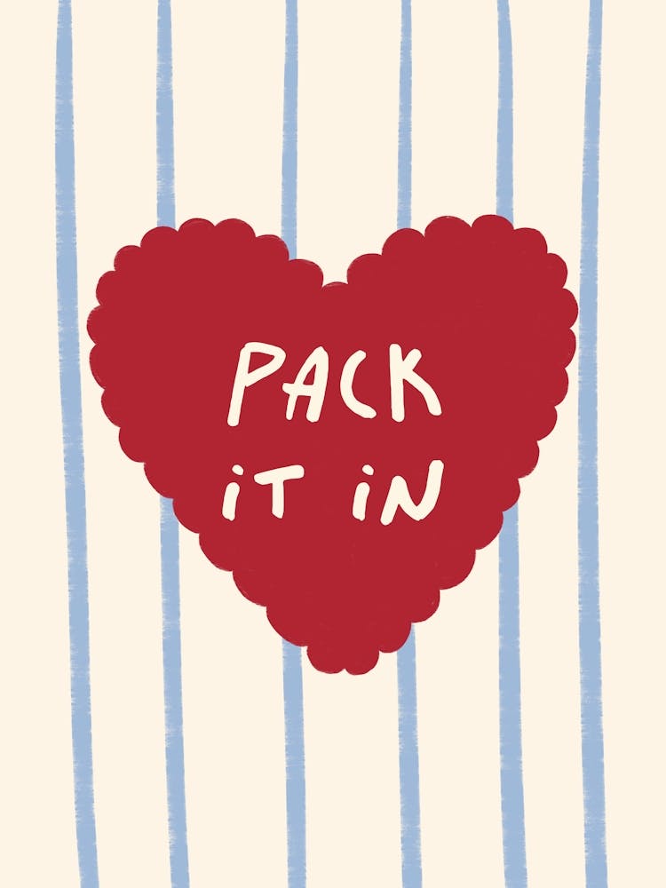Pack It In - Blue and Red
