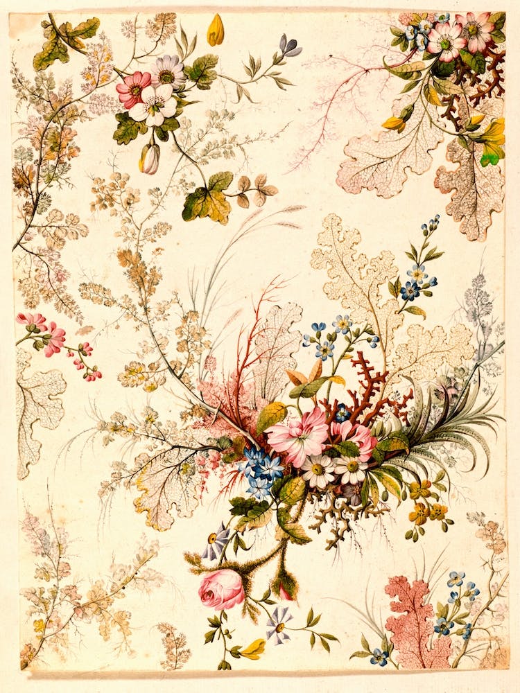 Motif Floral Vintage