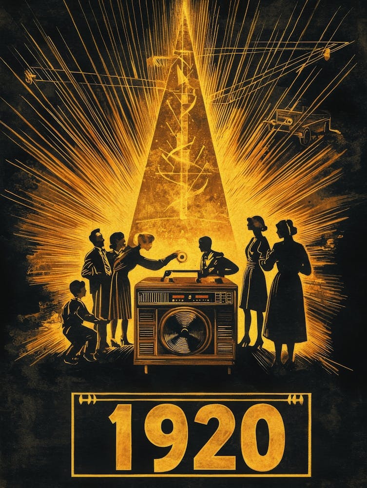 Aihrgdesign A Vintage Poster Celebrating The Rise Of Radio Br 95c3dbf0 262b 487f 9d9f 6e743da1c7e7 0