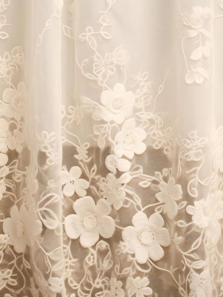 Floral Lace Curtain