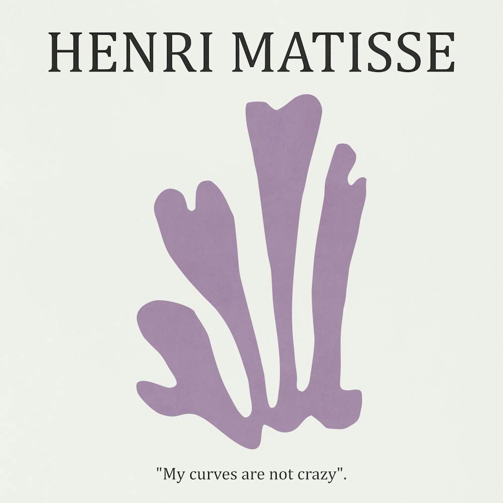 Feuille Violette 01 - Henri Matisse