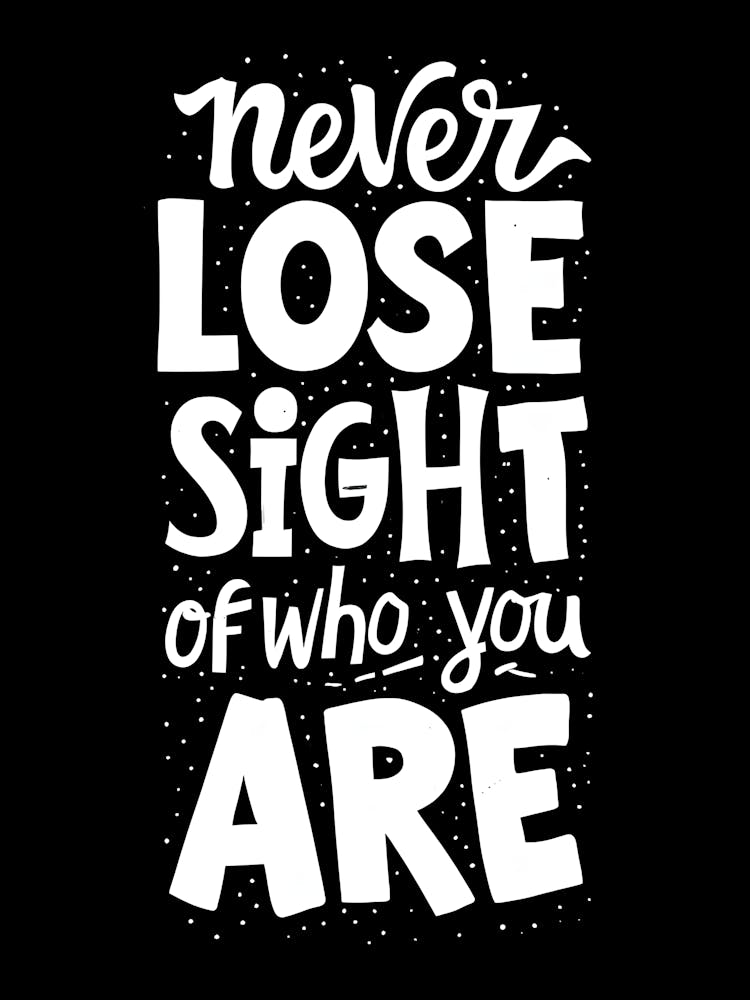 Black And White Motivational Quote