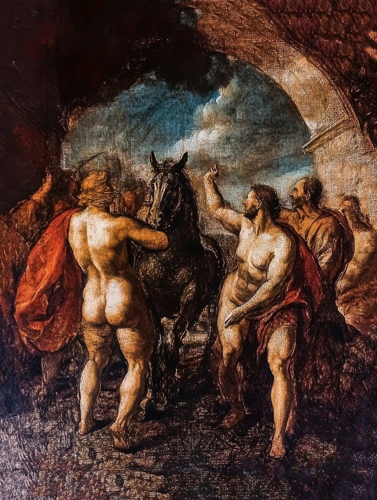 Stamped In Paraguay Shows Painting By Rubens