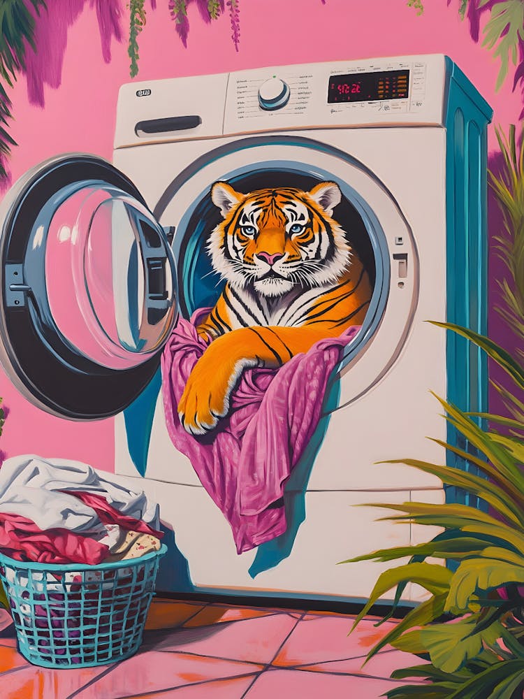 Tiger In Washing Machine