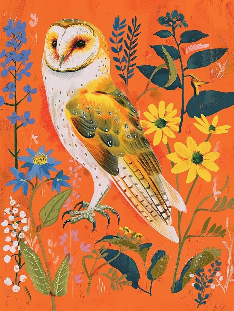 Spring Birds Barn Owl 1