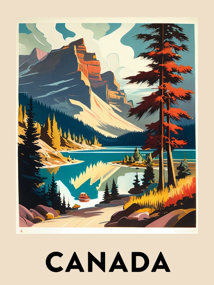 Canada Vintage Travel Poster