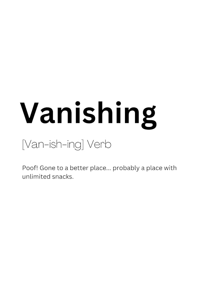 Vanishing Definition Meaning