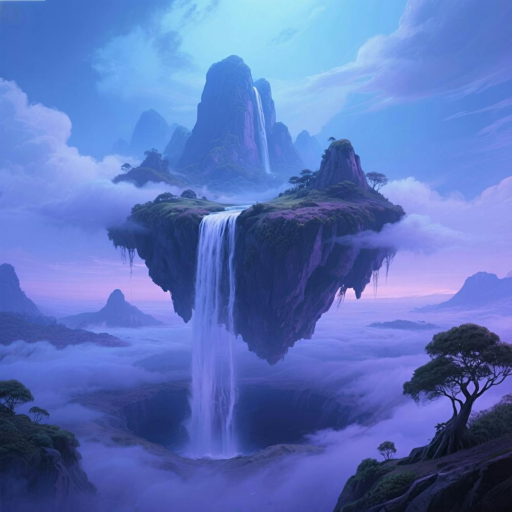 Waterfall In The Sky