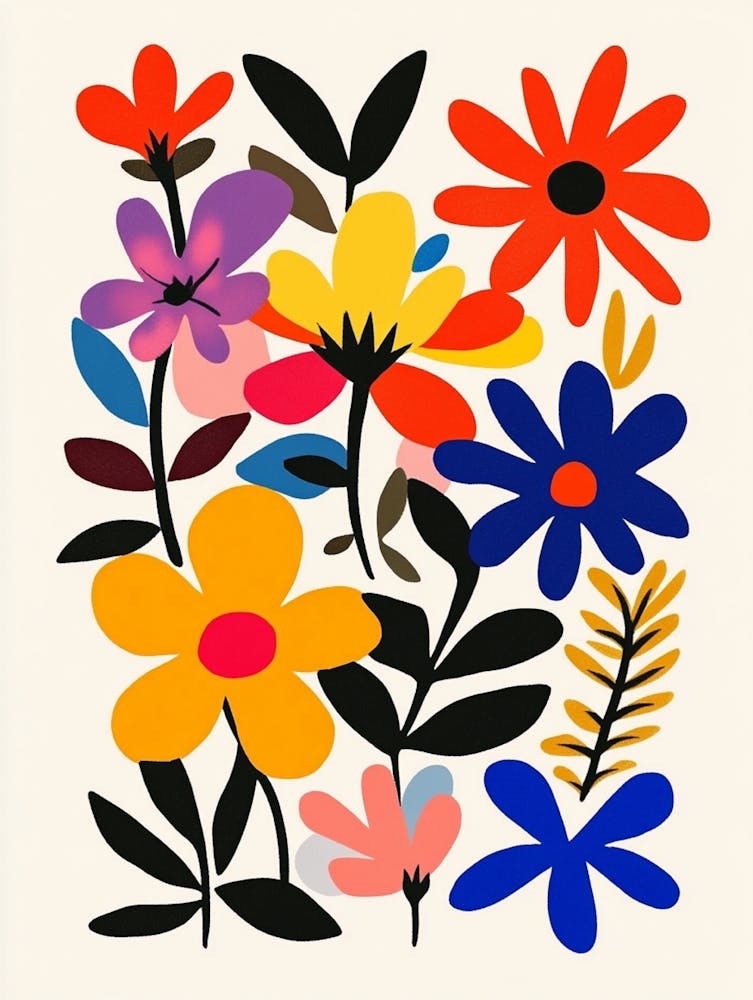Flowers On A White Background 7
