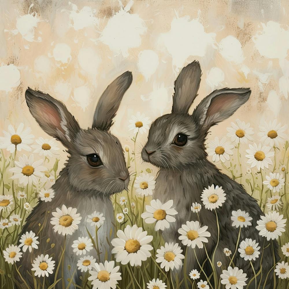 Bunnies Fairycore Painting 6