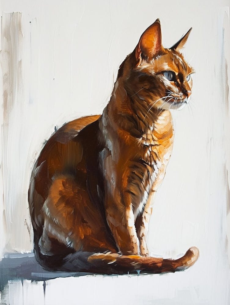 Manx Cat Painting 2