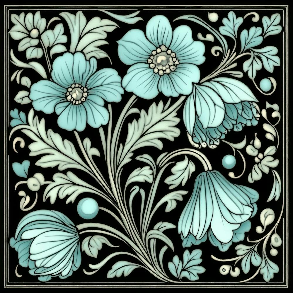 Blue Flowers 6