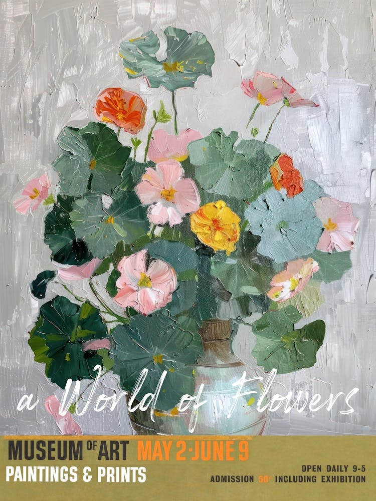 A World Of Flowers, Van Gogh Exhibition Nasturtium 1