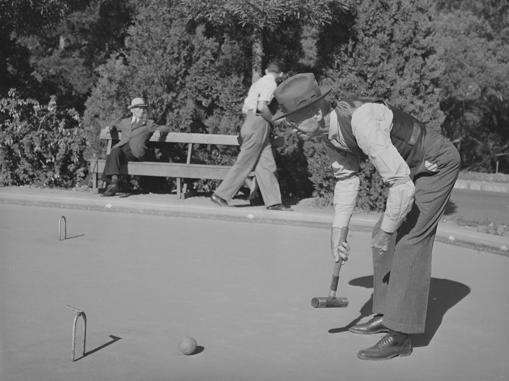 Game Of Vogue, Balboa Park, California By Russell Lee