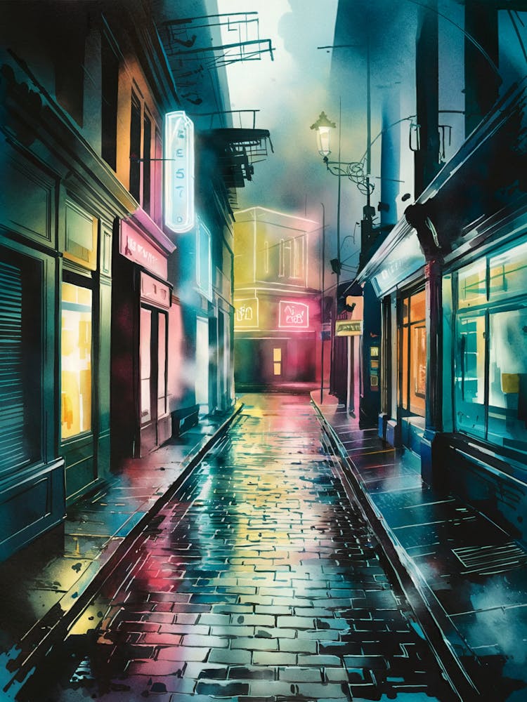 Wet Alley, Anime Art Lofi