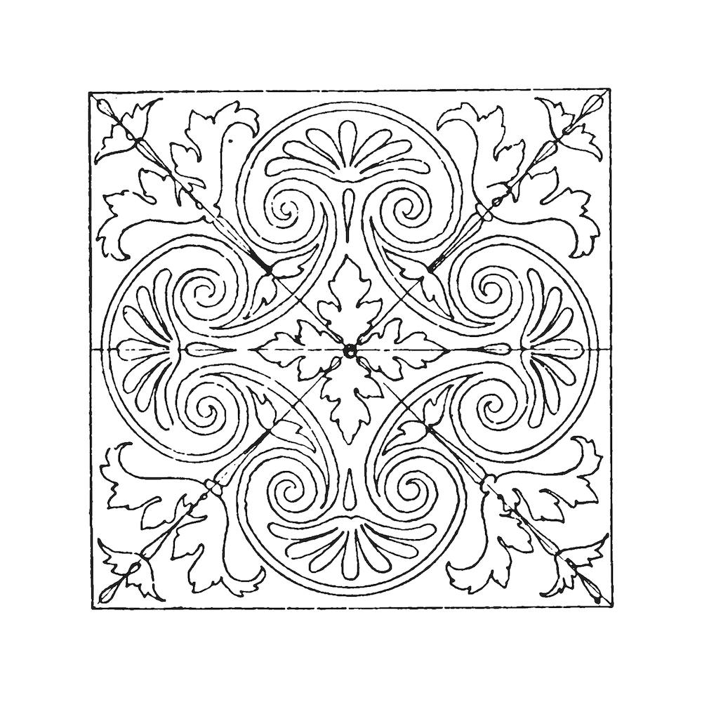 Sketched Boho Tile Art 4
