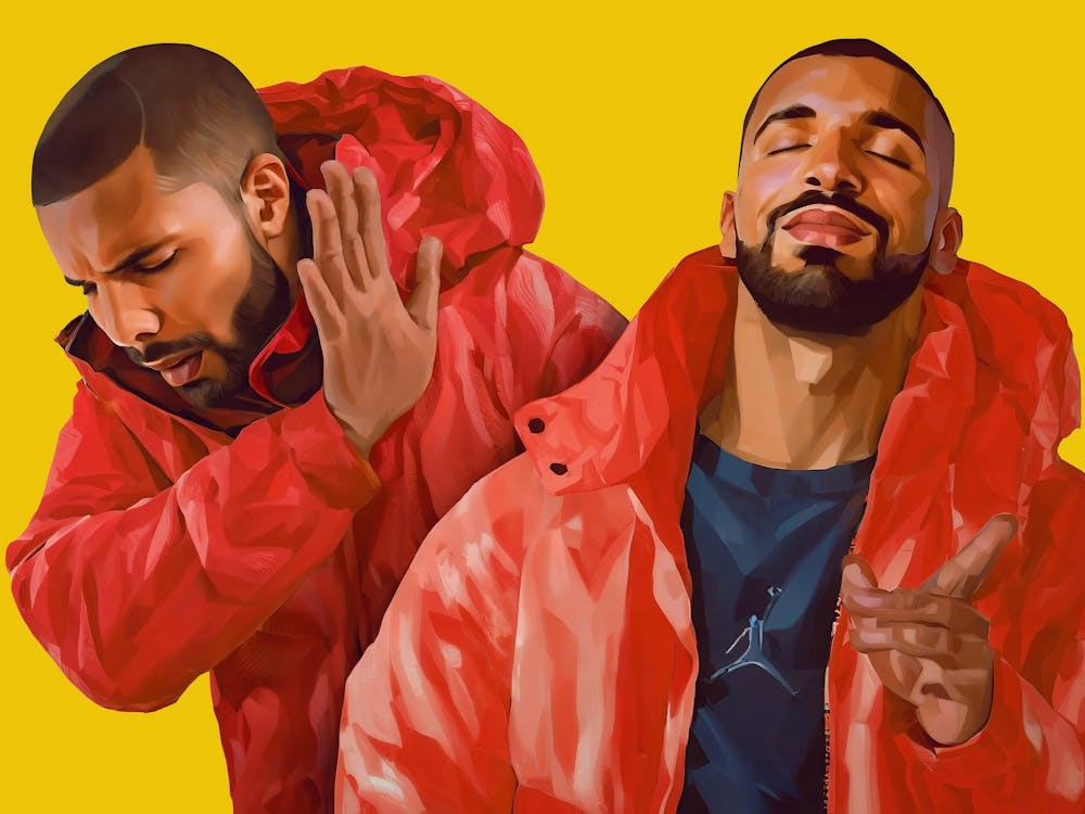 Drake Meme Double Drakeposting Art