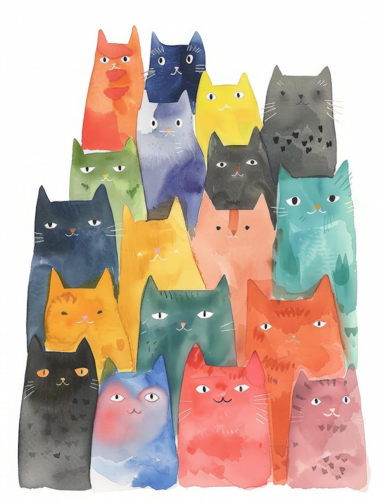 Group Of Cats
