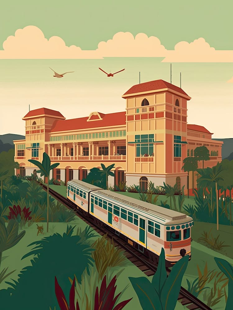 Manila Philippines Travel Illustration 1