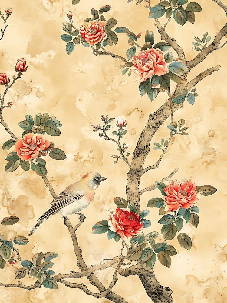 Bird Flowers Chinese Style