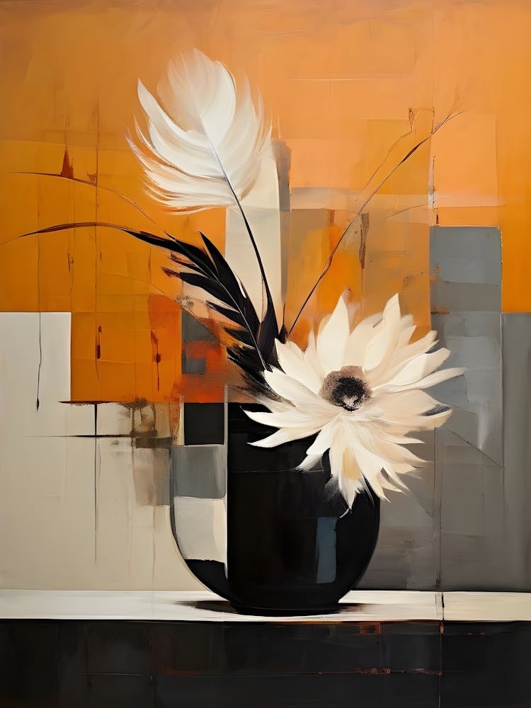 White Flowers In A Vase 1