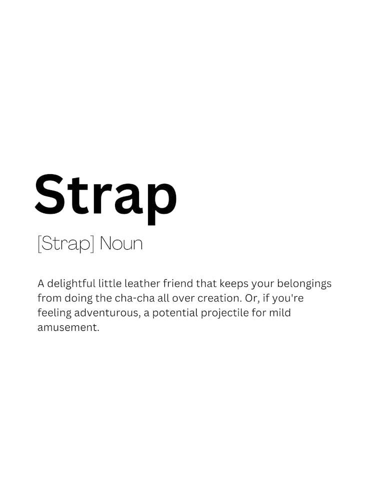 Strap Definition Meaning