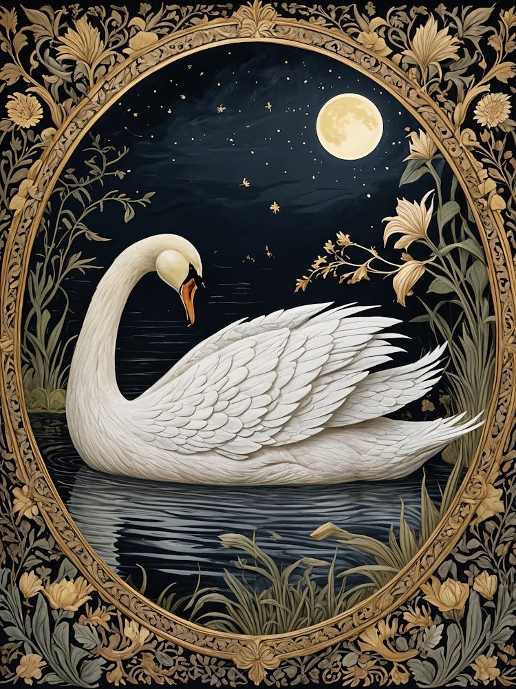 Swan At Night no1
