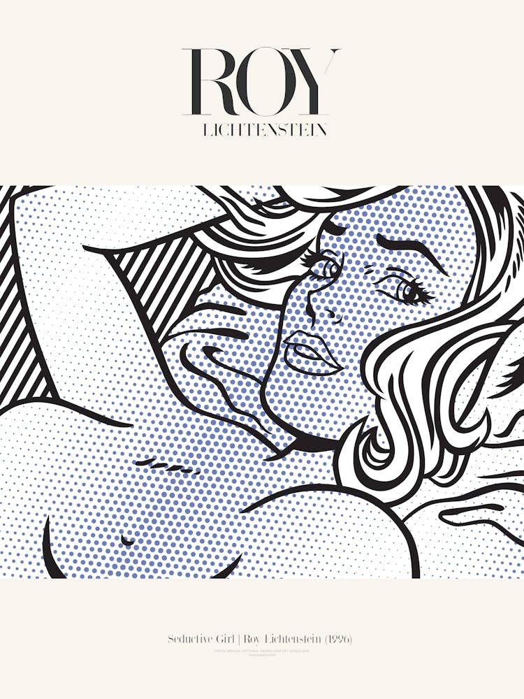Seductive Girl Poster|Roy Lichtenstein 1996