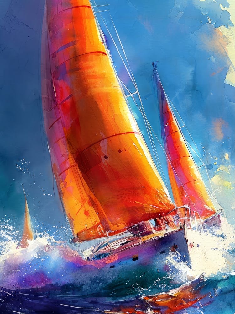 Sailboats In The Ocean 1 sport