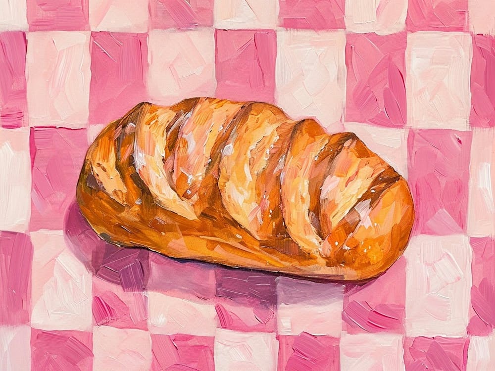 Bread Pink Checkerboard 4