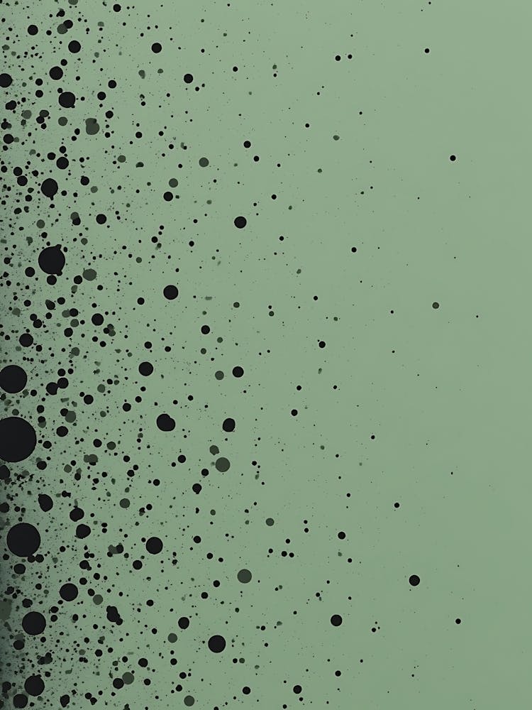 Soft Sage Blooms On Ivory