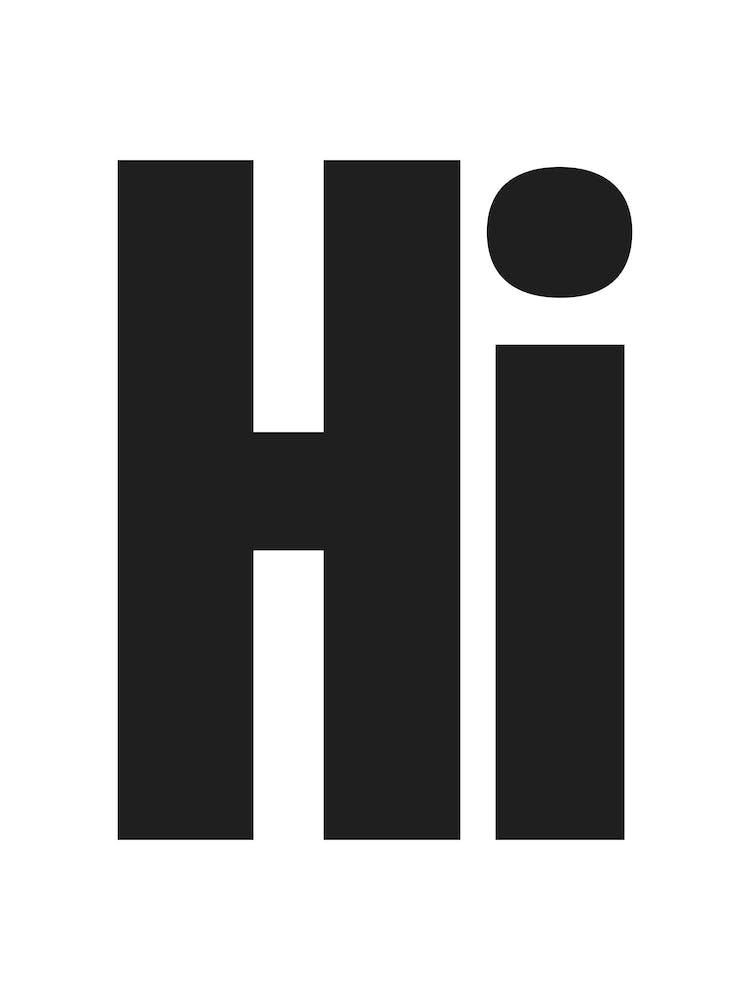 Hi (black and white)