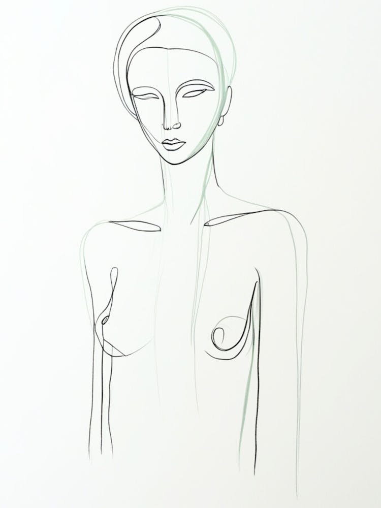 Nackte Frau