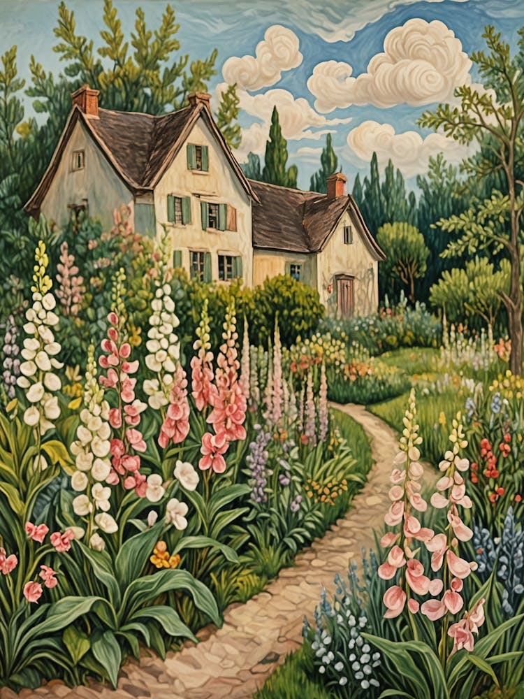 Country Garden In Bloom