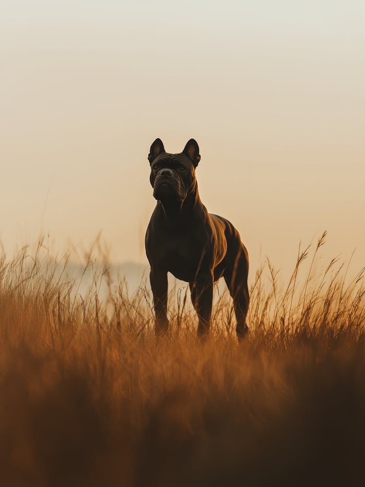 Bull Terrier.Generated AI. Wall