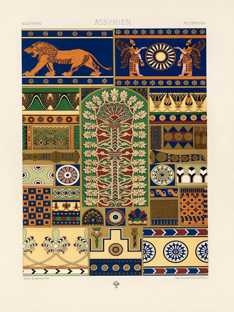 Assyrian Pattern, Albert Racine