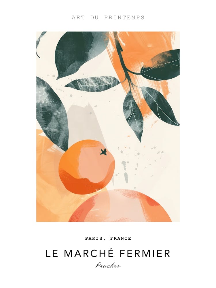 Peaches Le Marche Fermier Poster 3